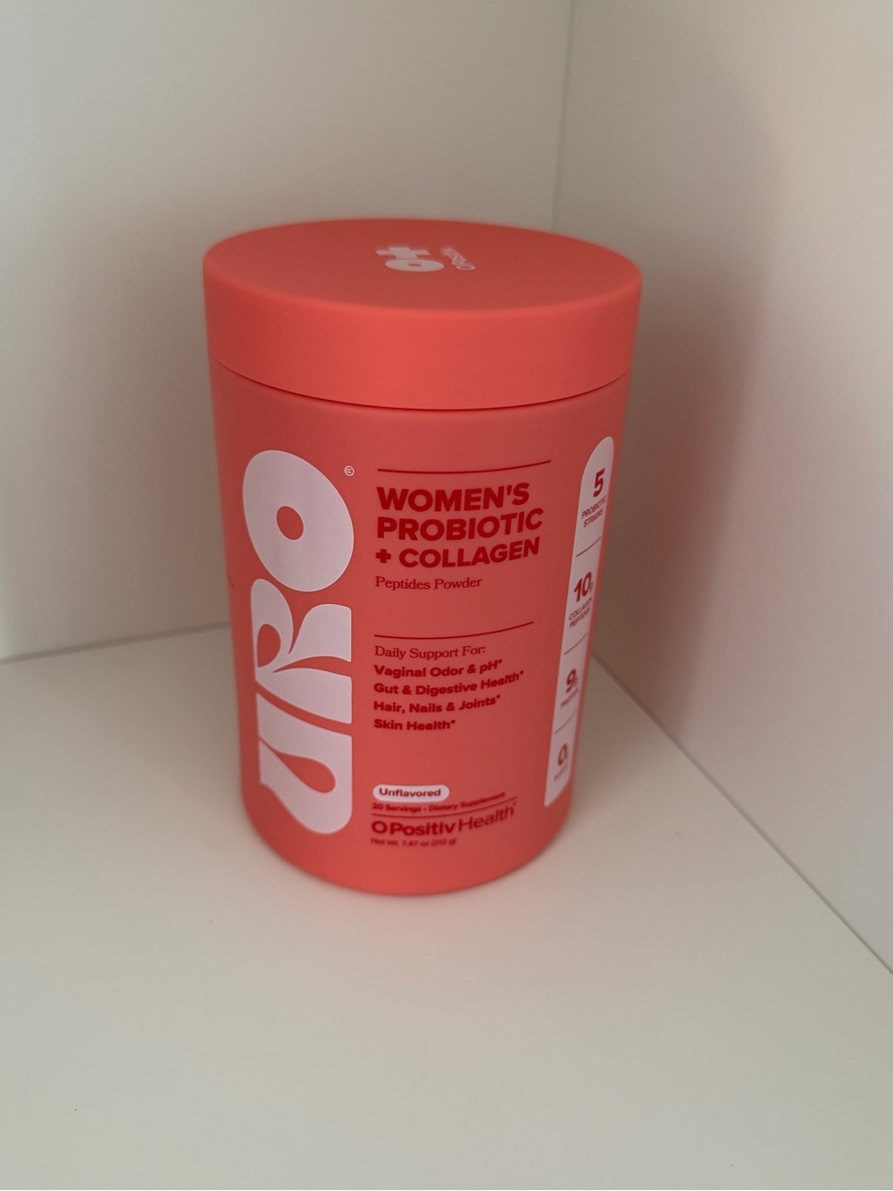 Posh Women's Probiotic + Collagen - Coral Pink Container
